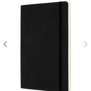 NIB Moleskine Limited Collection Leather Large Ruled Soft Cover Notebook Black